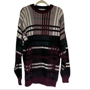 Vintage LE TIGRE Multicolor Sweater Men's XL Tall